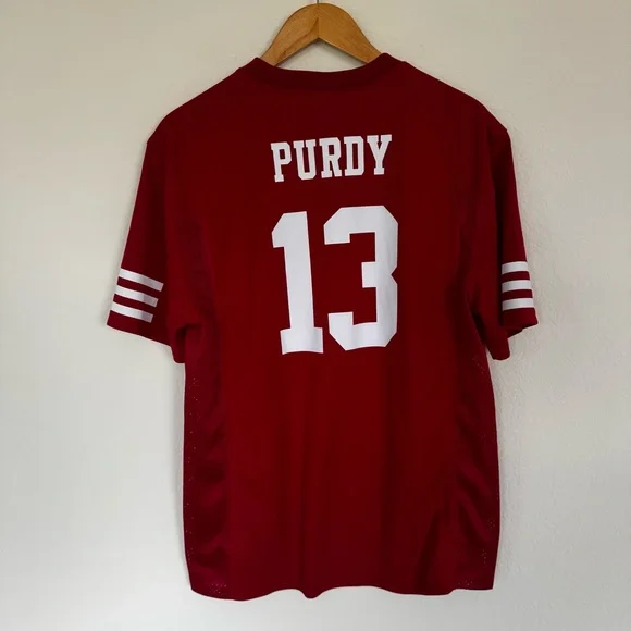Brock Purdy Scarlet San Francisco 49ers Replica Player Jersey Size XL - Picture 3 of 5